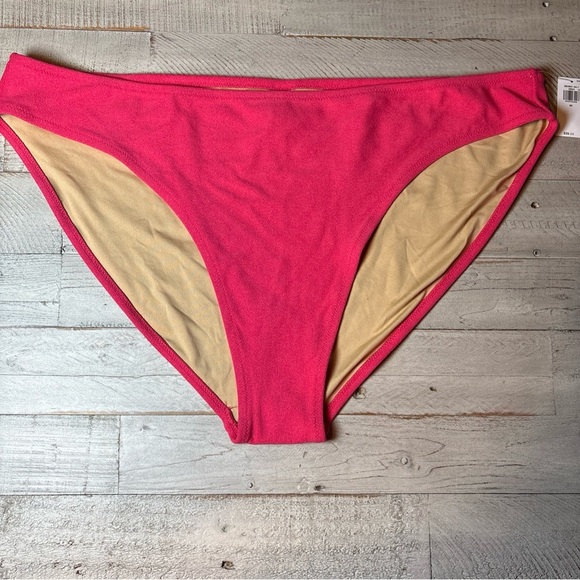 Old Navy Women’s Low-Rise Terry Classic Bikini Swim Bottoms Pink Size 3X - Picture 1 of 13
